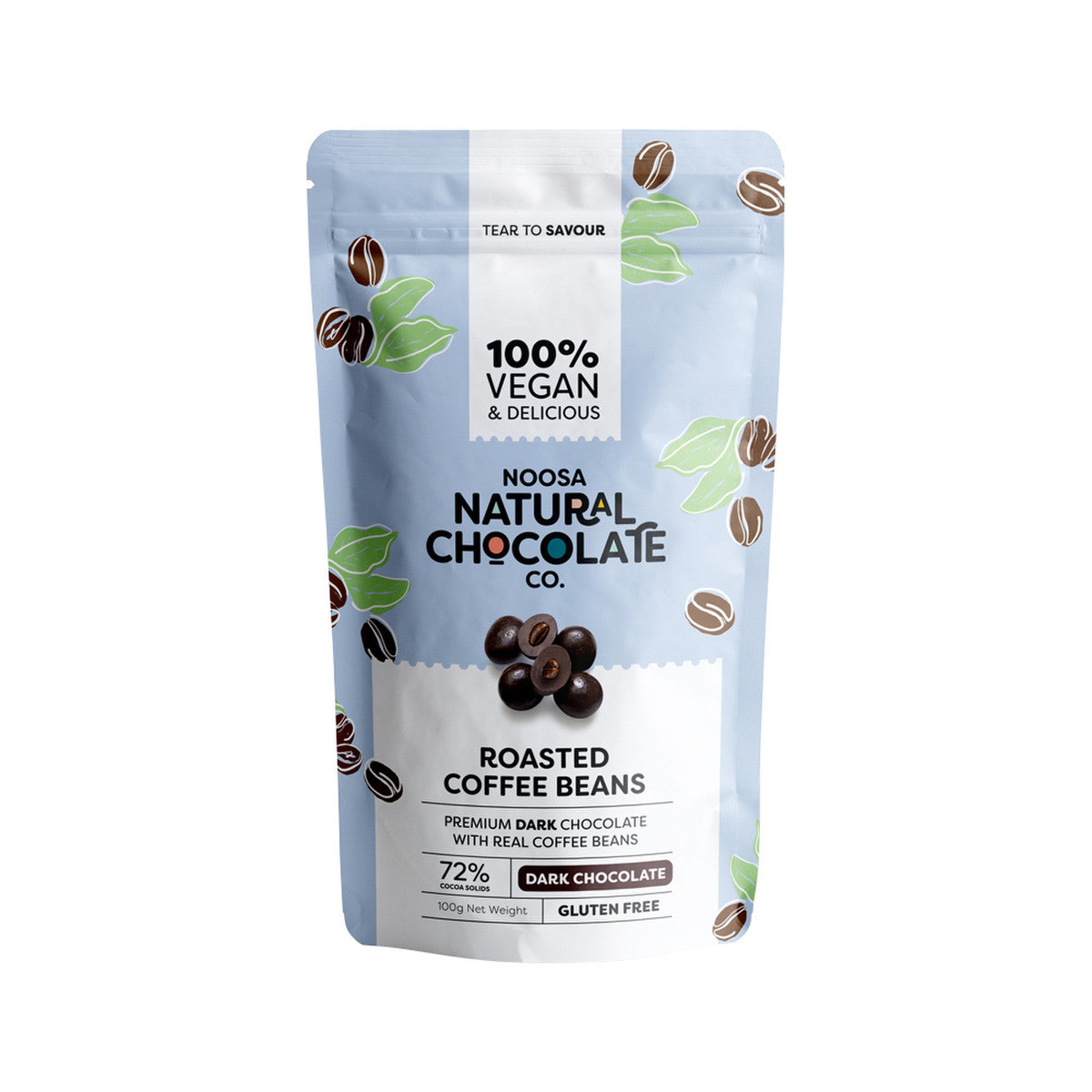 Noosa Natural Chocolate Co. Dark Chocolate Roasted Coffee Beans 100g - Cutprice Online