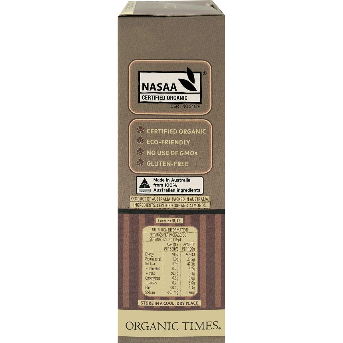 ORGANIC TIMES Almond Meal 200g - Cutprice Online