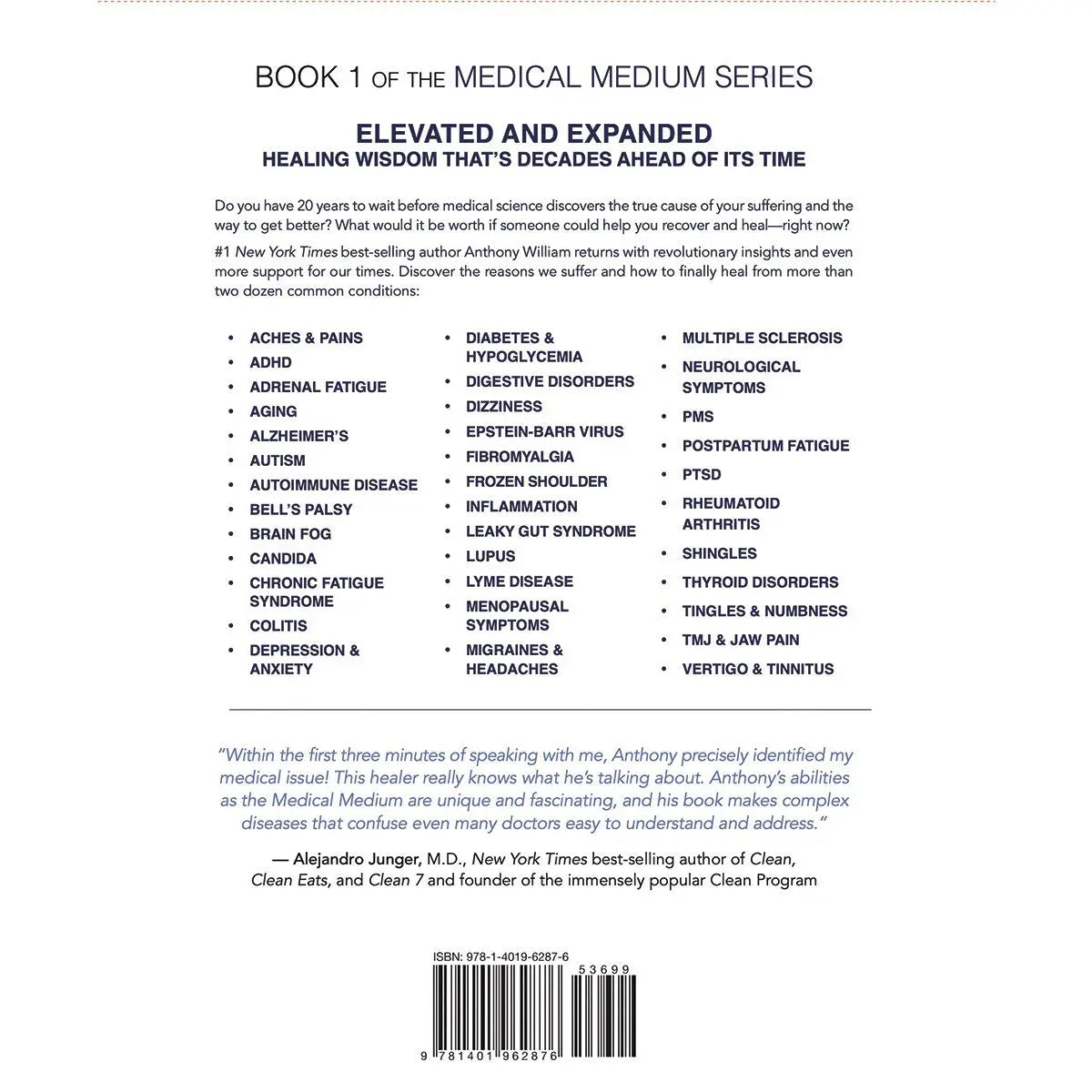 Book Medical Medium Revised & Expanded by Anthony William 1 BOOK