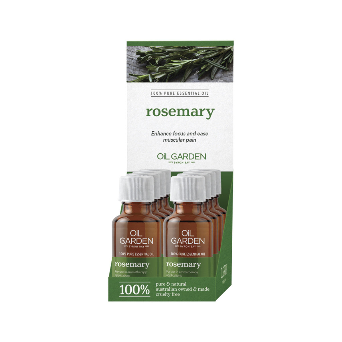 Oil Garden Essential Oil Rosemary 25ml (Pack of 8) - Cutprice Online