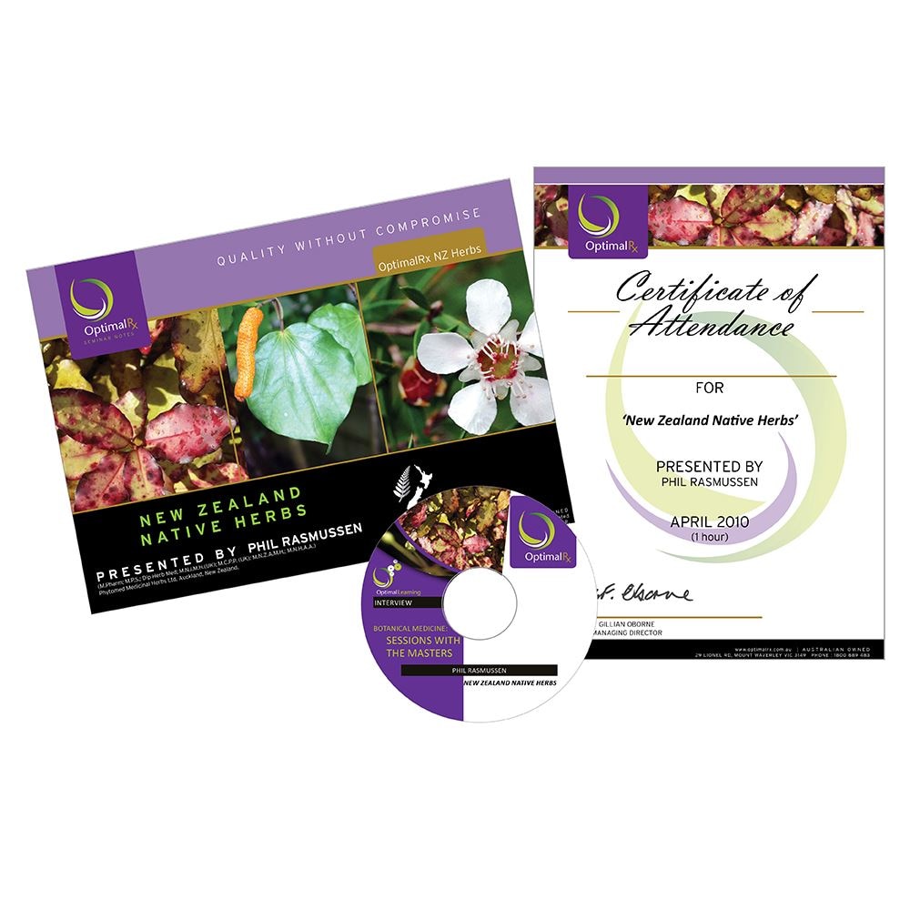 OptimalRx CD New Zealand Native Herbs with Phil Rasmussen (2010) - Cutprice Online