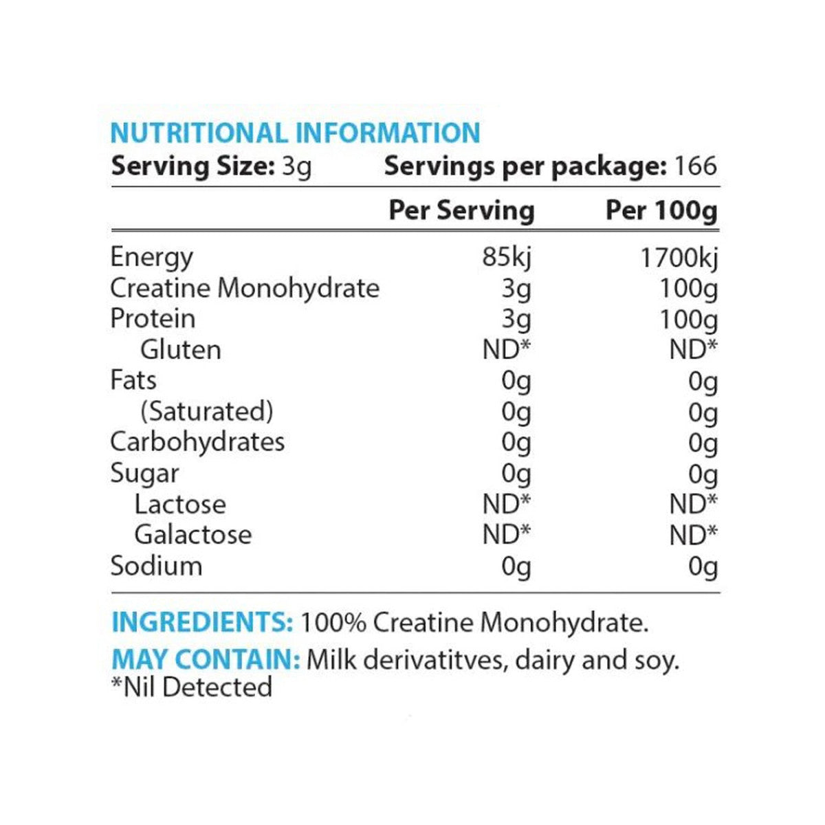 PC Laboratories ProCreatine Essential Strength 500g - Cutprice Online