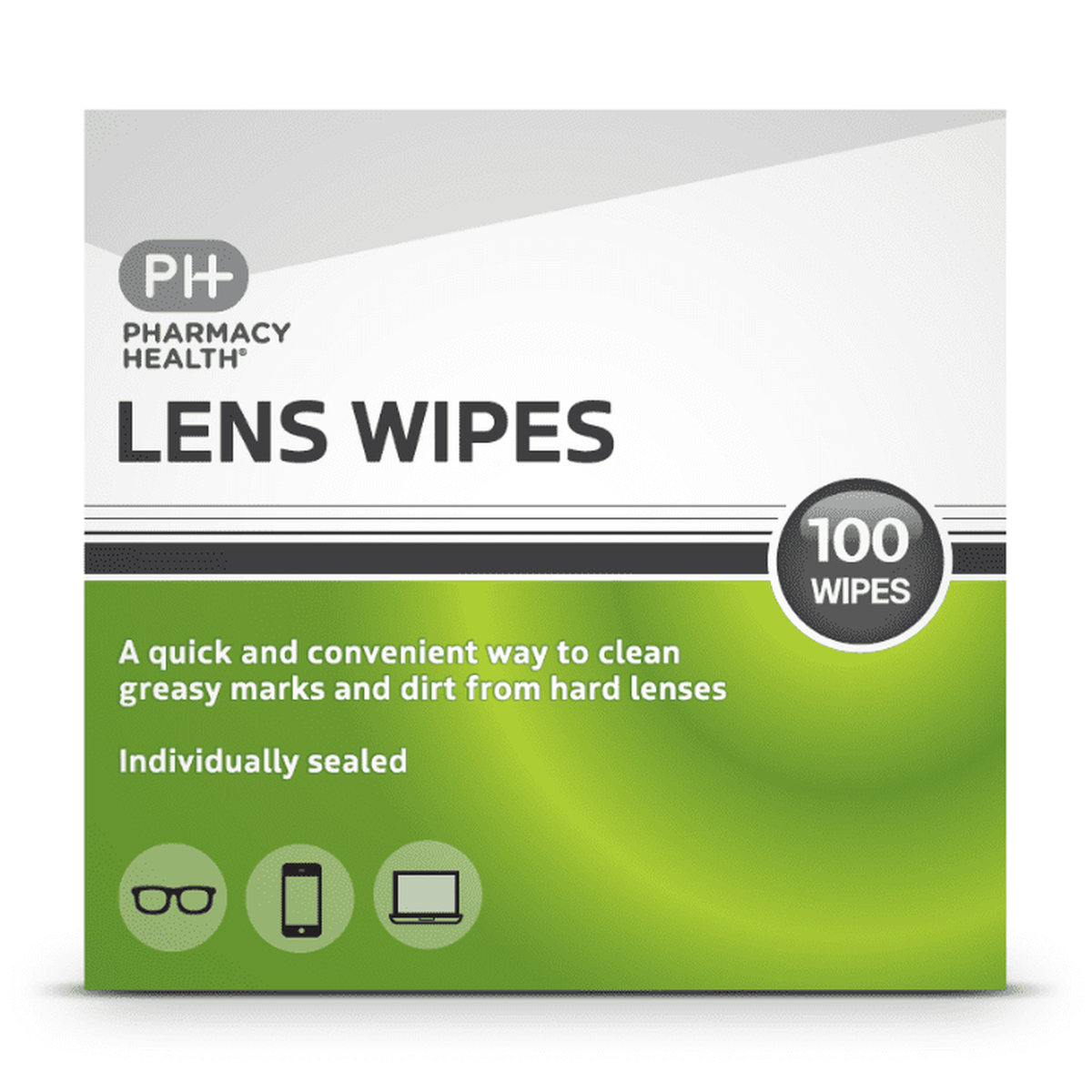 Pharmacy Health Lens Wipes 100
