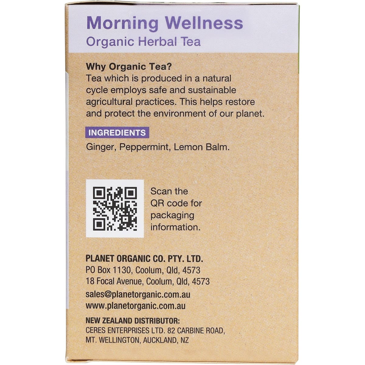 Planet Organic Organic Morning Wellness Herbal Tea x 25 Tea Bags - Cutprice Online