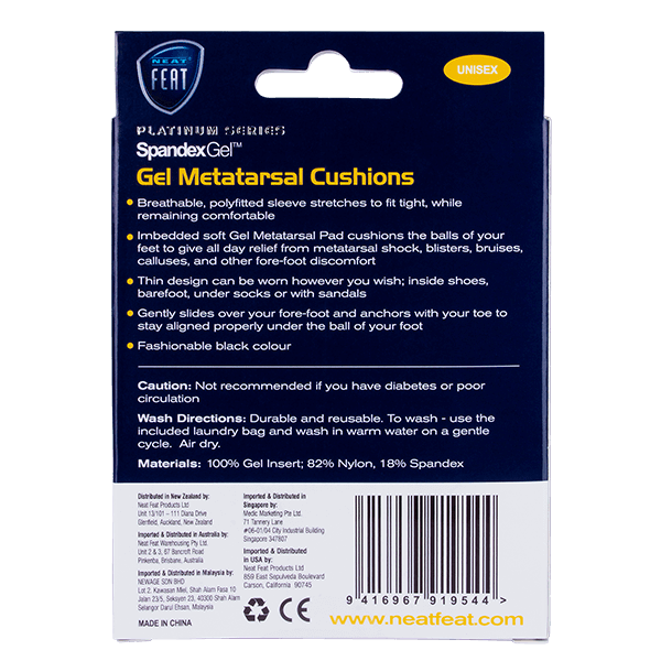 Neat Feat Spandex Metatarsal Cushion Pad Sleeve Large - Cutprice Online