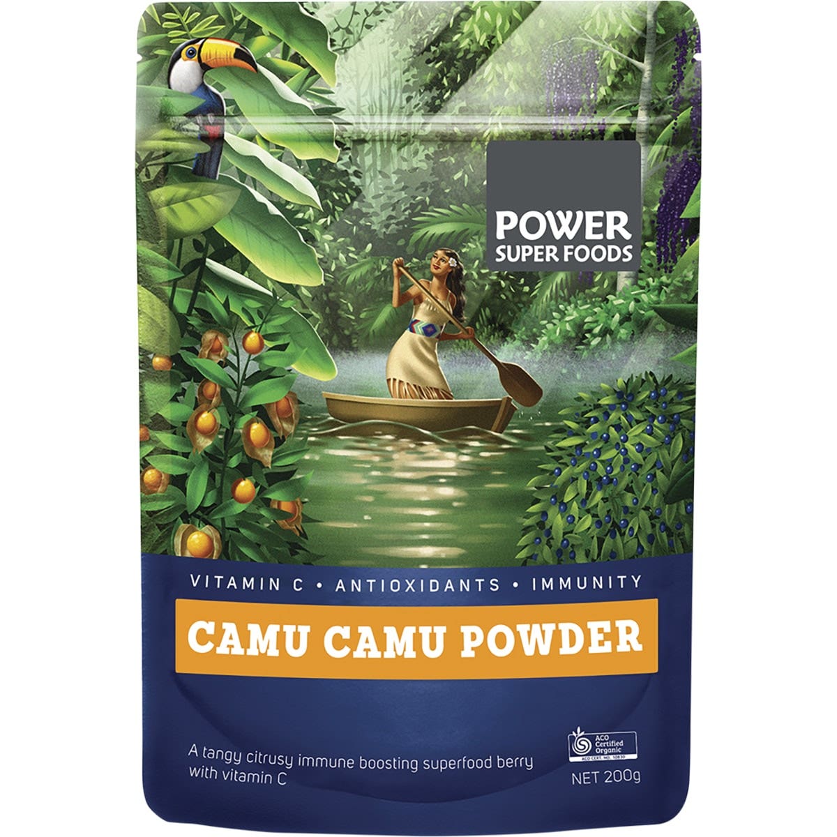 POWER SUPER FOODS Camu Camu Powder "The Origin Series" 200g POWER SUPER FOODS