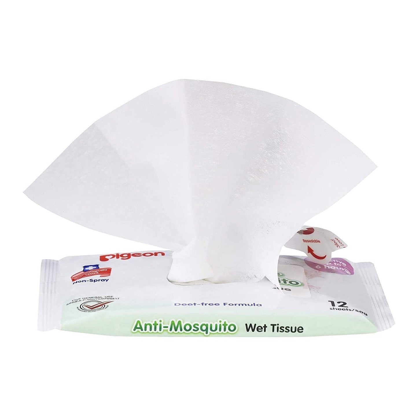 Pigeon Anti-Mosquito Wipes 12 Pack - Cutprice Online