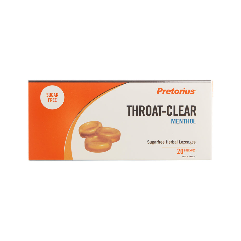 Pretorius Throat-Clear Lozenges Menthol 20 Pack