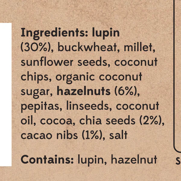 COASTAL CRUNCH Protein Crunch Granola Cacao, Hazelnut & Chia 320g Coastal Crunch