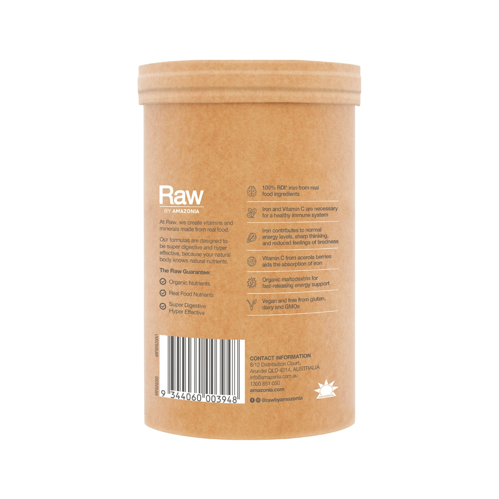 Raw Real Food Nutrients Organic Iron Apple Blackcurrant 200g