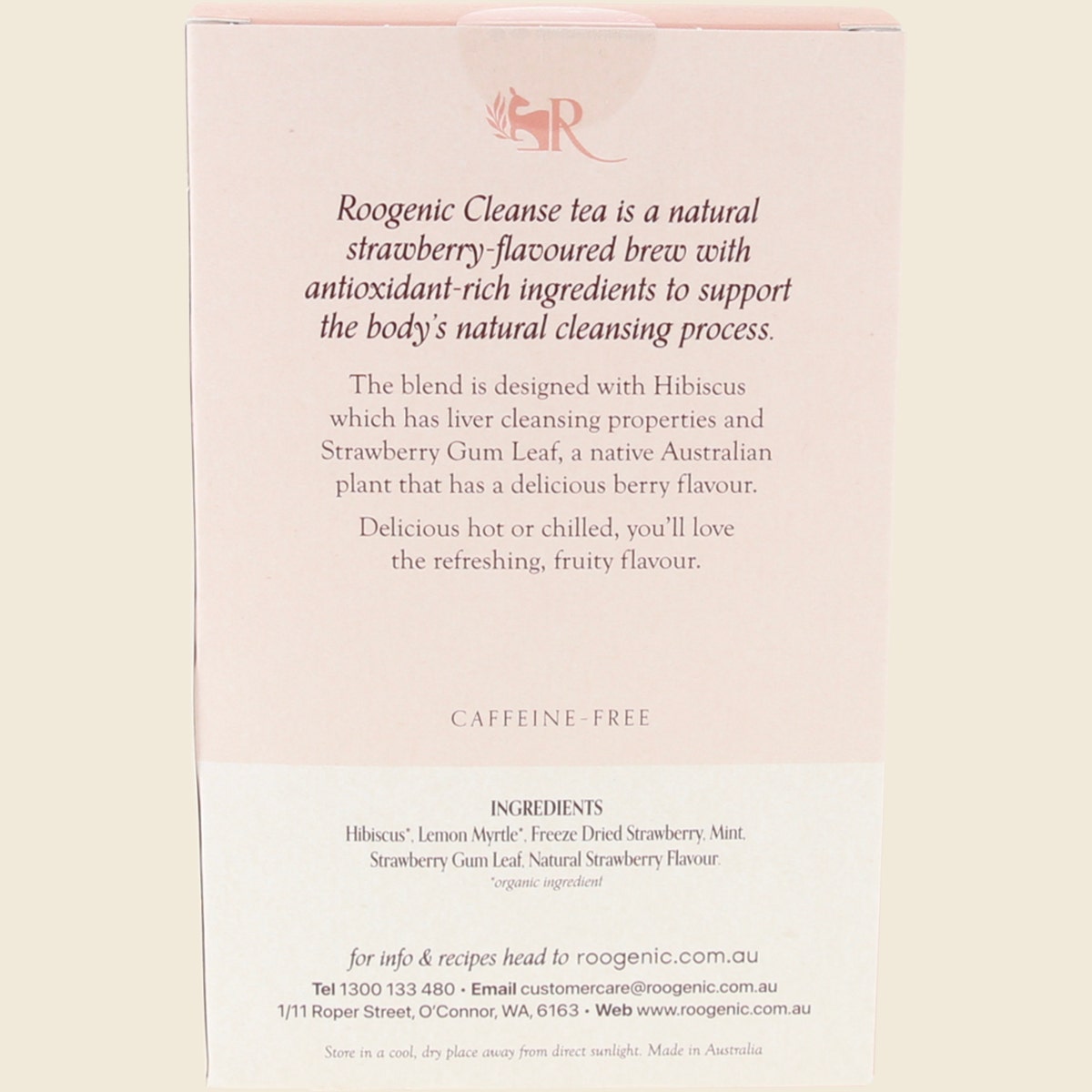 Roogenic Australia Native Strawberry x 18 Tea Bags