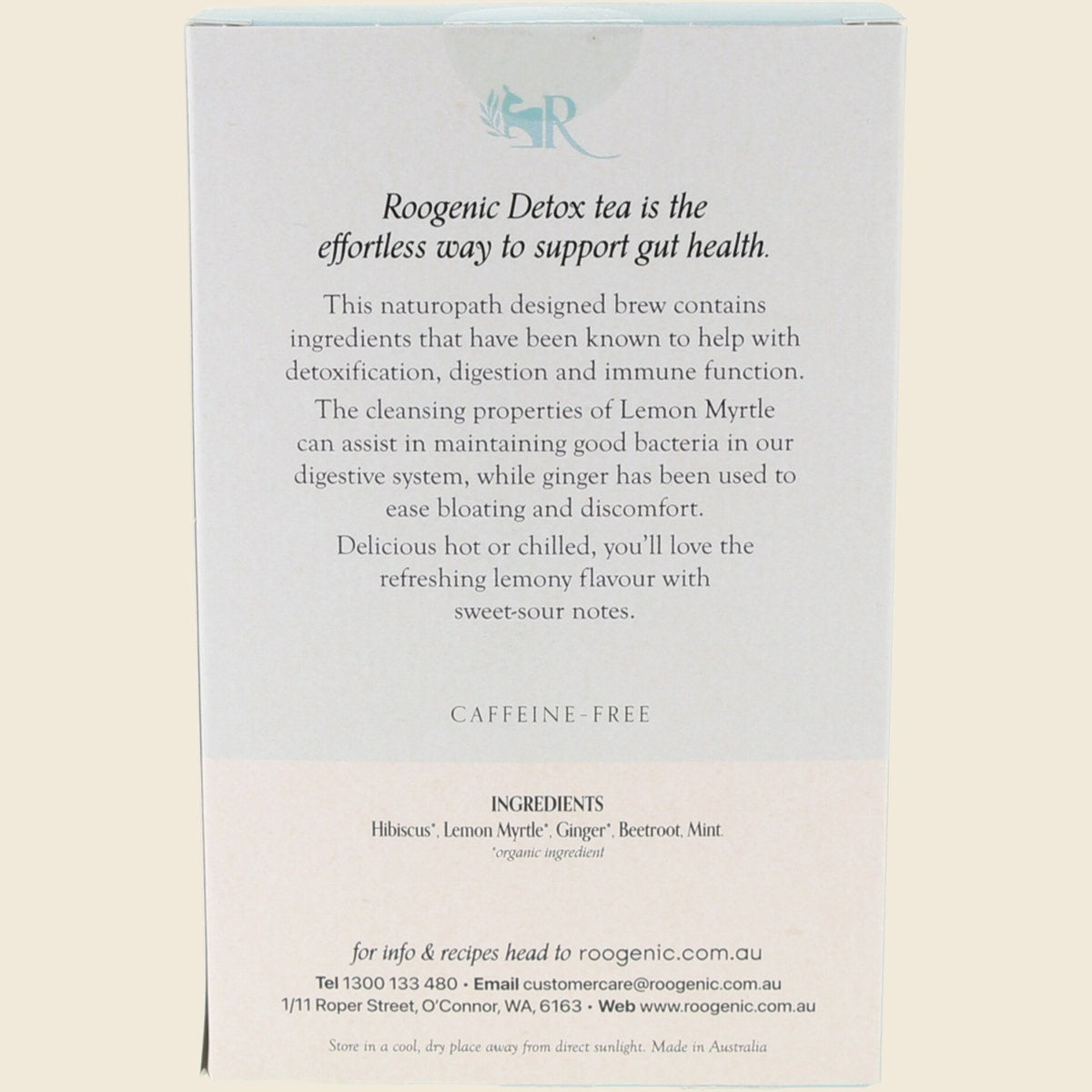 Roogenic Australia Native Detox x 18 Tea Bags