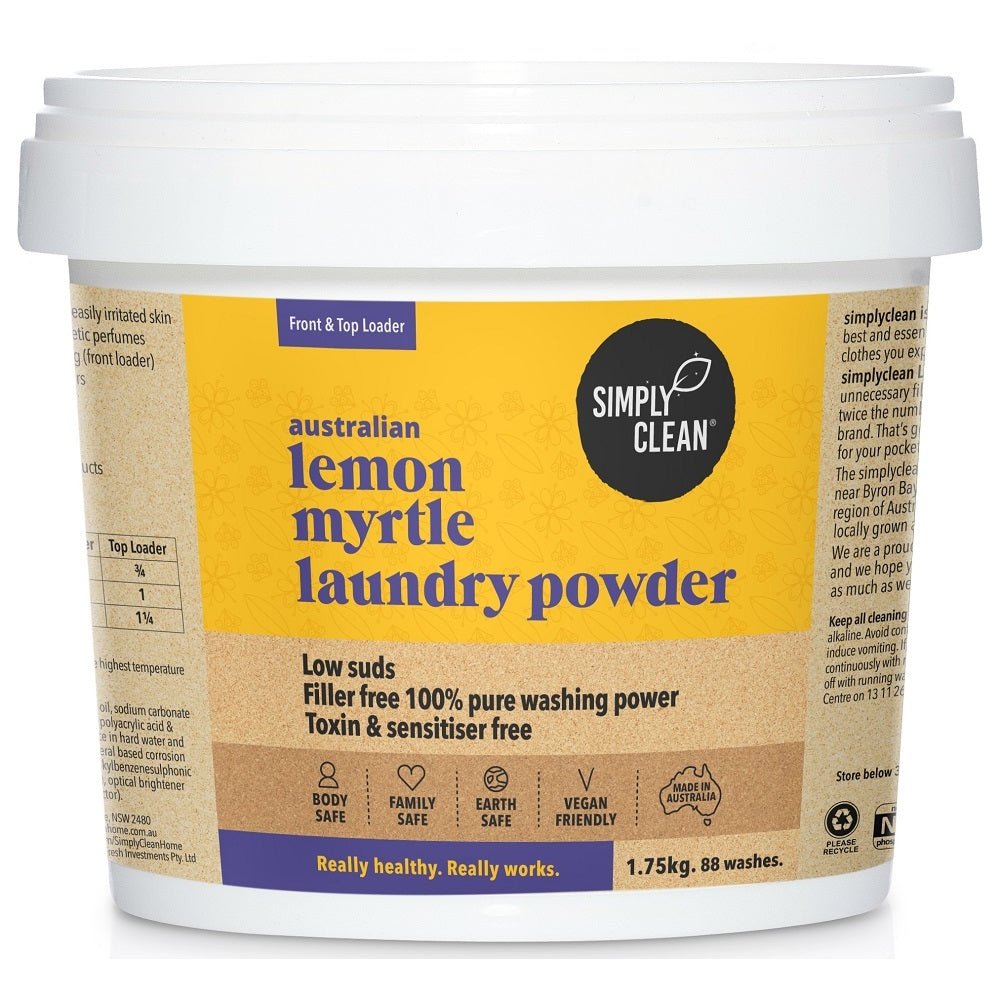 Simply Clean Lemon Myrtle Laundry Powder 1.75kg - Cutprice Online