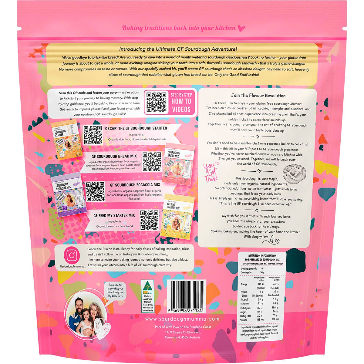 SOURDOUGH MUMMA Sourdough Bread Making Kit Gluten Free 1.12kg - Cutprice Online