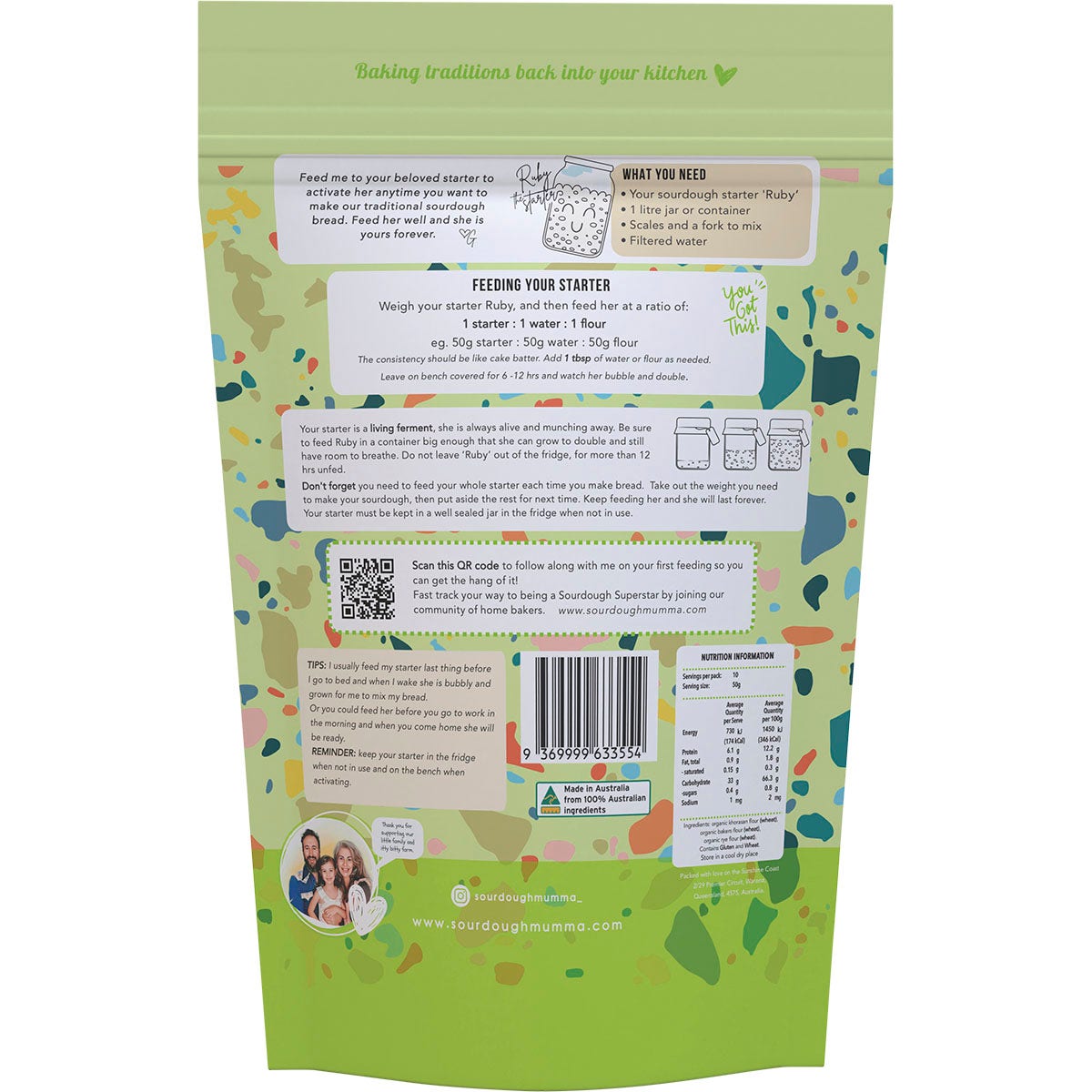 Sourdough Mumma Feed My Starter Mix Traditional 500g - Cutprice Online