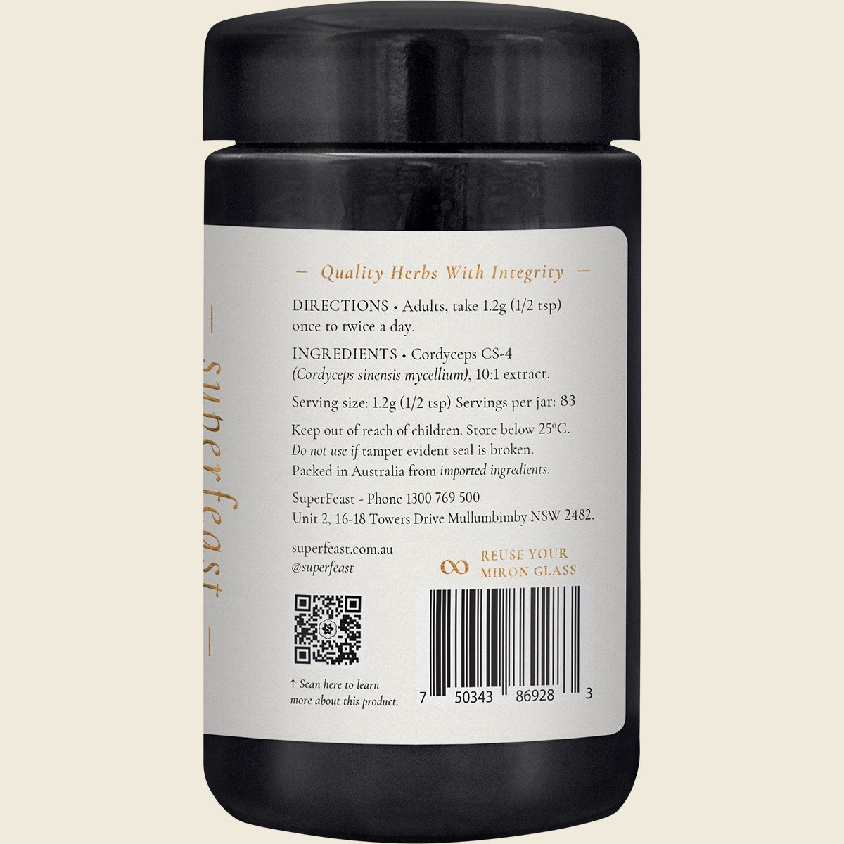Superfeast Cordyceps 100g - Cutprice Online
