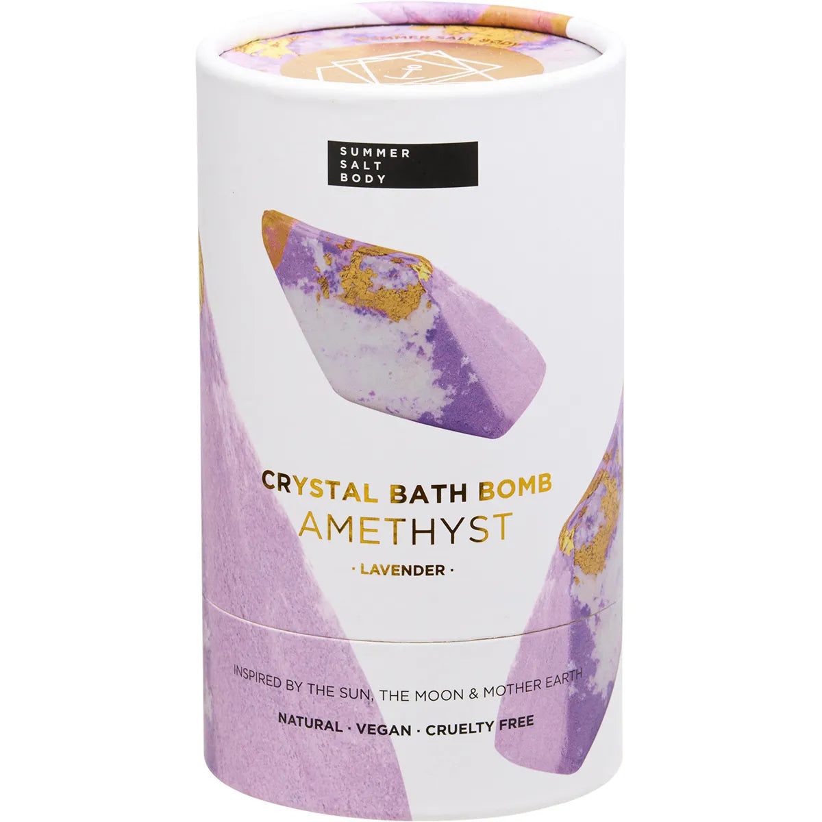 SUMMER SALT BODY Crystal Bath Bomb Amethyst Lavender 110g - Cutprice Online