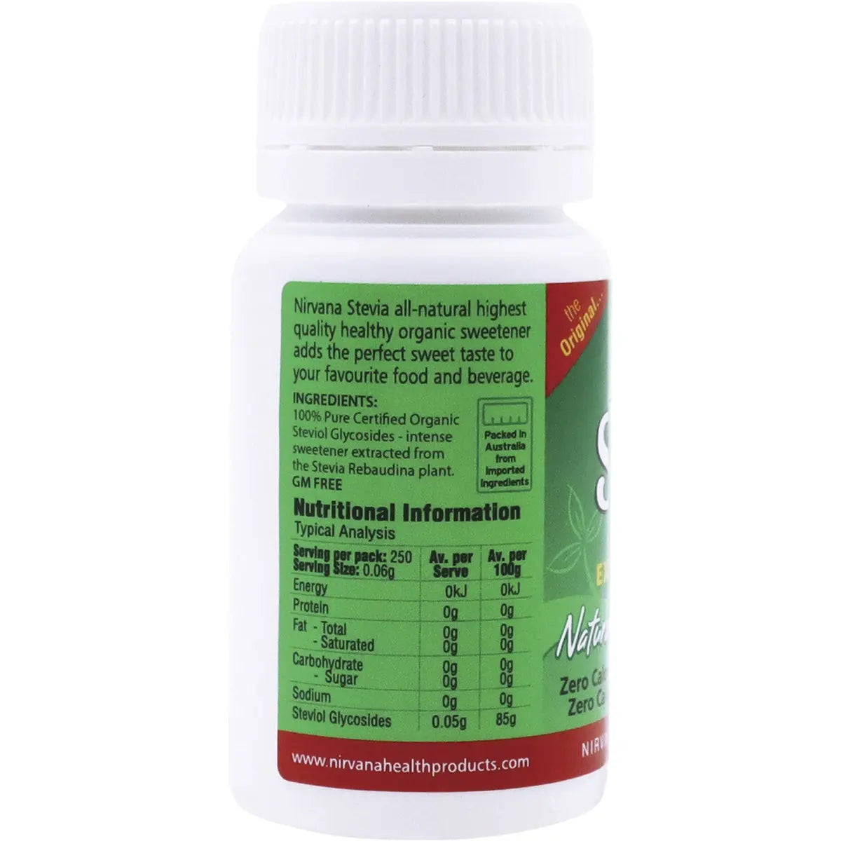 NIRVANA Stevia 100% Pure Extract Powder 15g NIRVANA