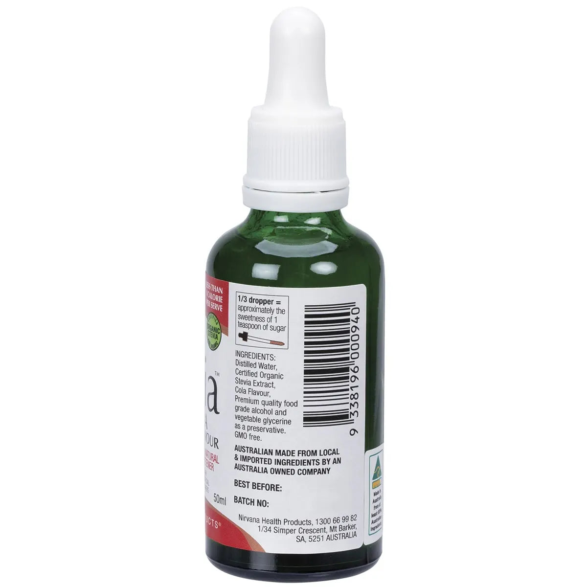 NIRVANA ORGANICS Liquid Stevia Cola 50ml - Cutprice Online