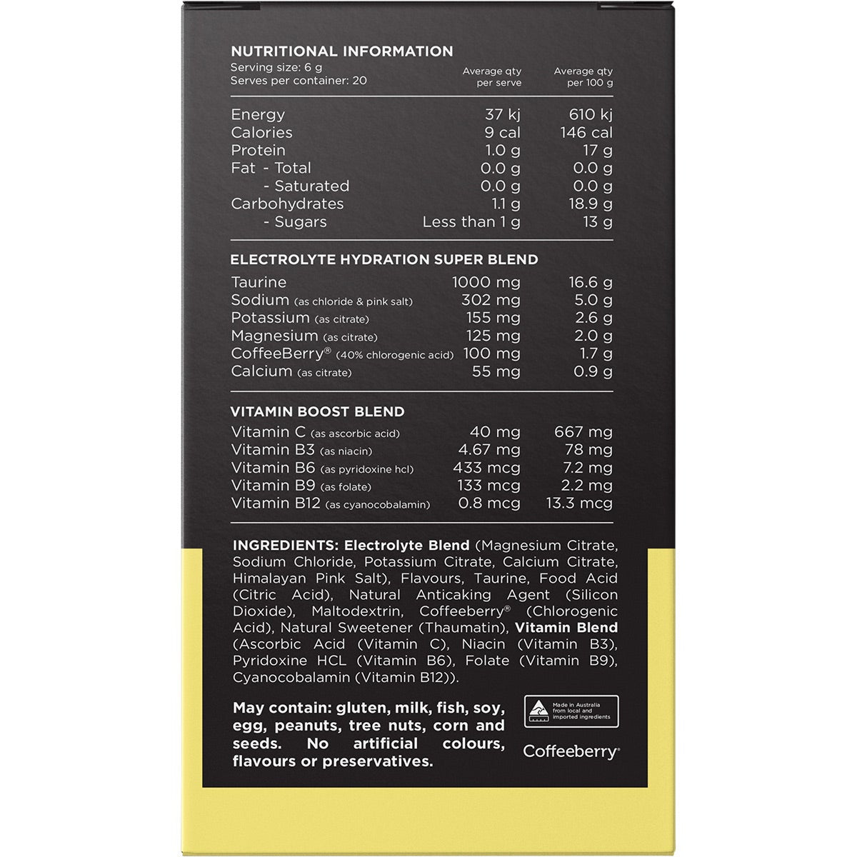 SWITCH NUTRITION Hydrate Electrolytes No Added Sugar Orange Crush 20x6g - Cutprice Online