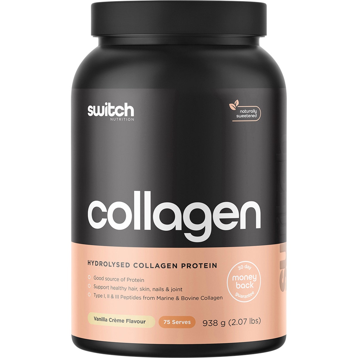 Switch Nutrition Hydrolysed Collagen Protein Vanilla Creme 938g - Cutprice Online