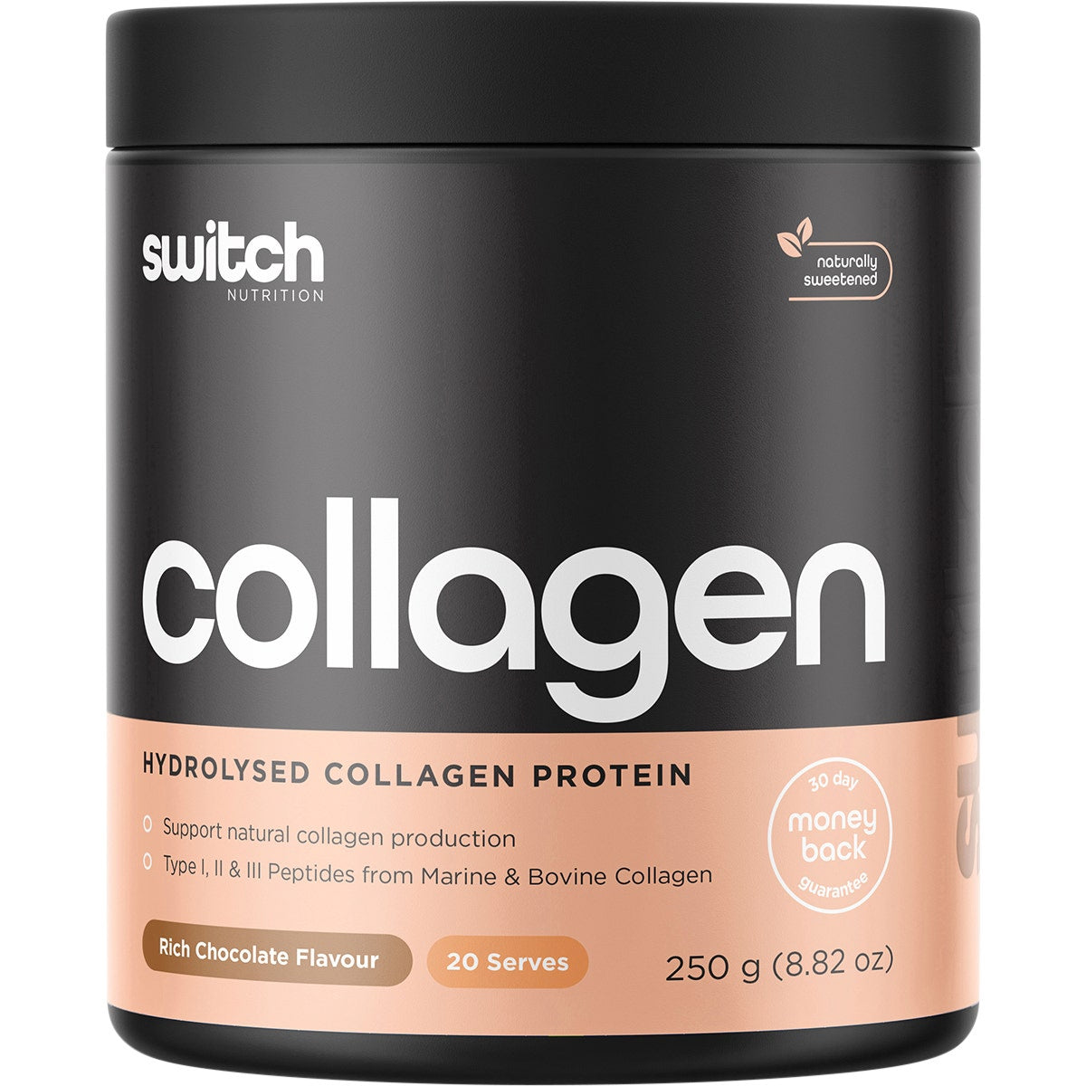 Switch Nutrition Hydrolysed Collagen Protein Rich Chocolate 250g - Cutprice Online