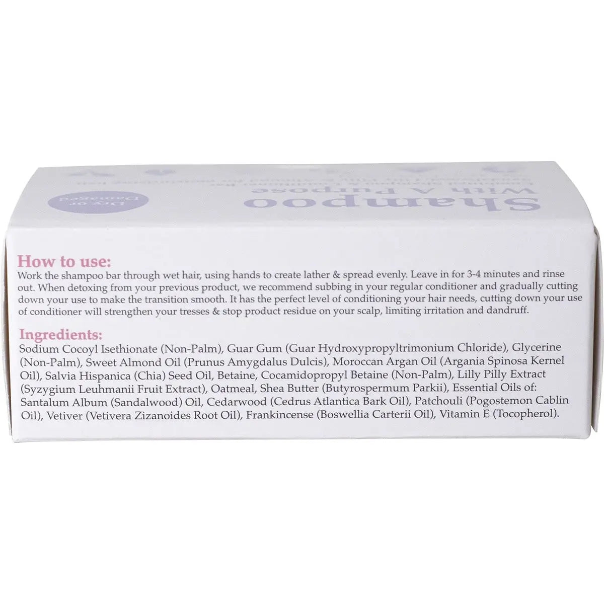 SHAMPOO WITH A PURPOSE Shampoo & Conditioner Bar Dry Or Damaged Hair 135g SHAMPOO WITH A PURPOSE