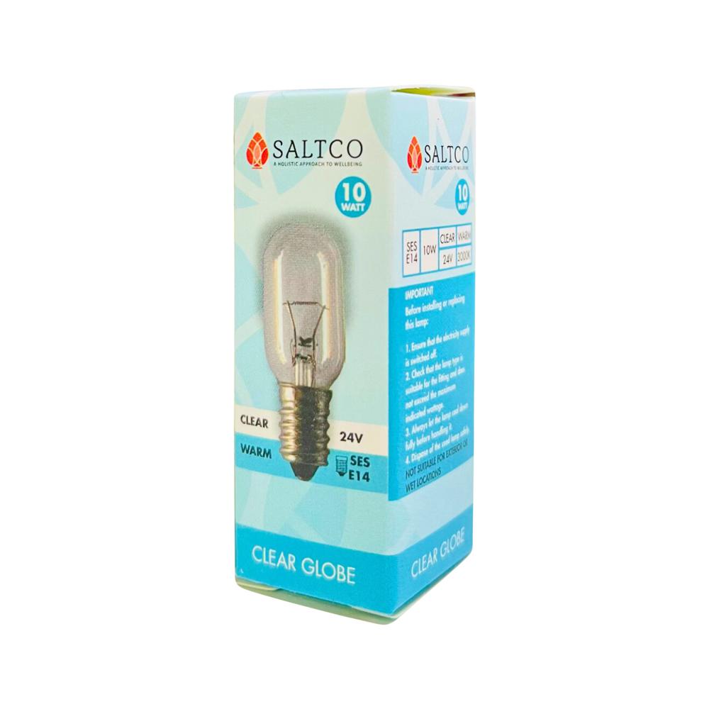 SaltCo Salt Crystal Lamp 24v 10W Light Globe. WARNING: DO NOT use in 240V cords - Cutprice Online