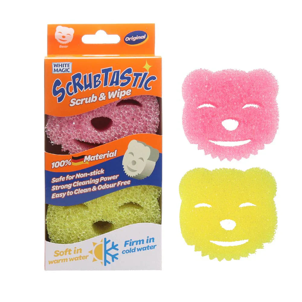 White Magic Scrubtastic Scrub & Wipe Original 2Pk