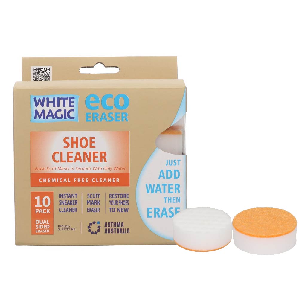 White Magic Eco Eraser Shoe Cleaner 10Pk (SINGLE) - Cutprice Online