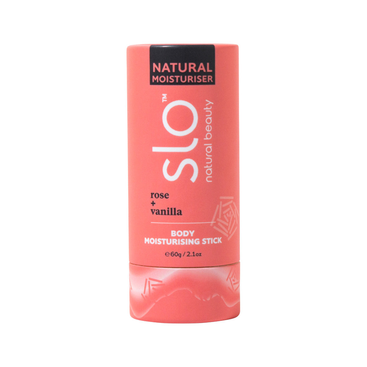 Slo Natural Beauty Natural Body Moisturising Stick Rose + Vanilla 60g - Cutprice Online