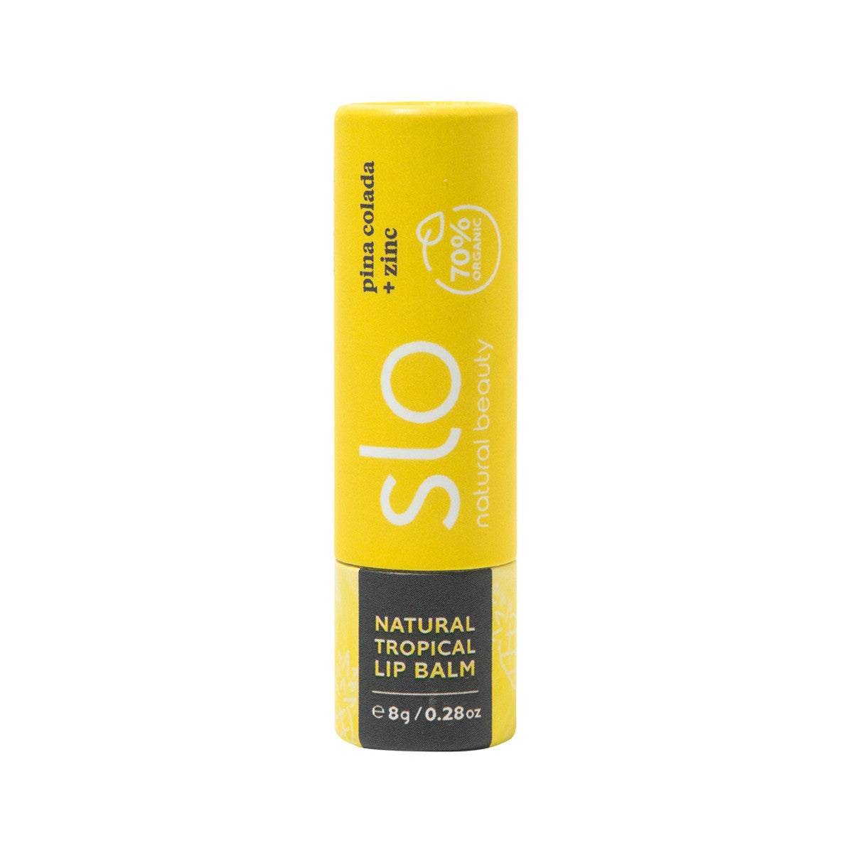 Slo Natural Beauty Organic Natural Lip Balm Pina Colada + Zinc 8g - Cutprice Online