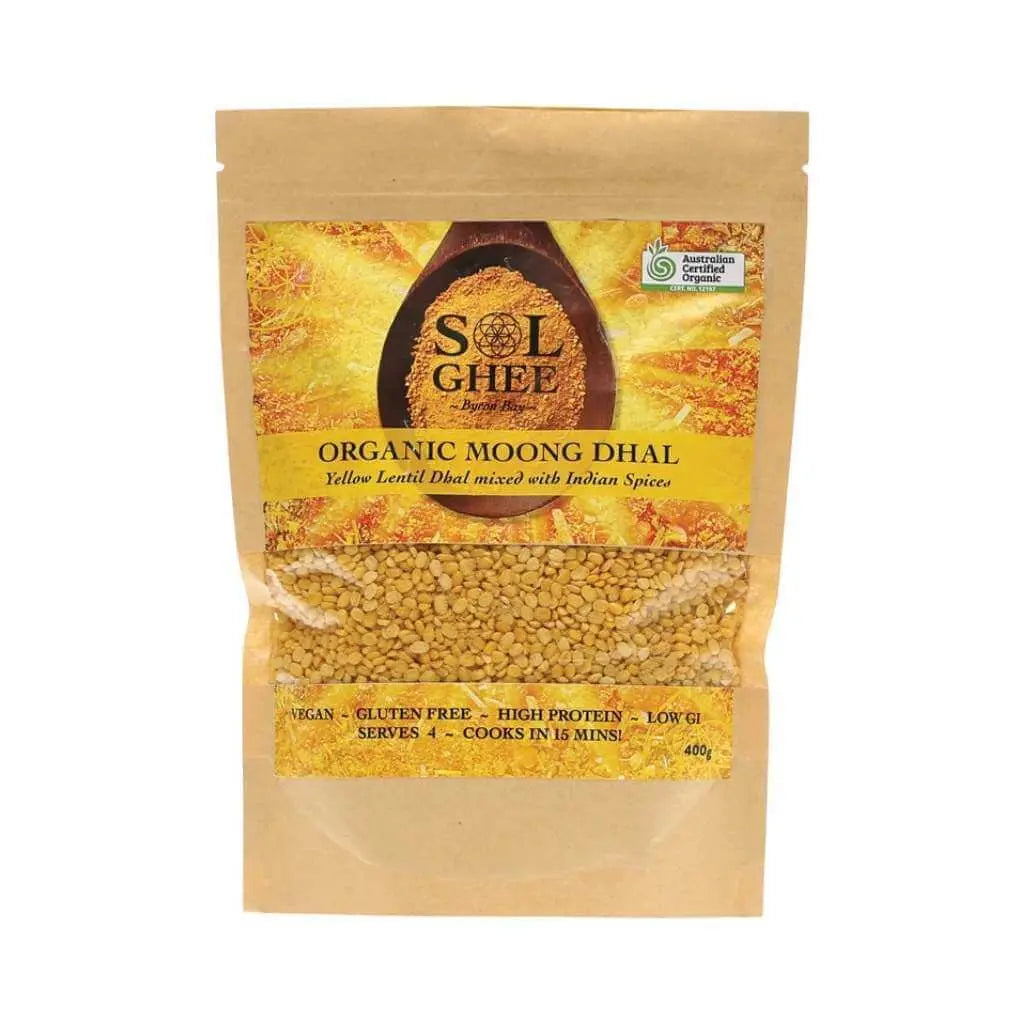 SOL ORGANICS Moong Dhal Yellow Lentil Dhal Mix - 400g SOL ORGANICS