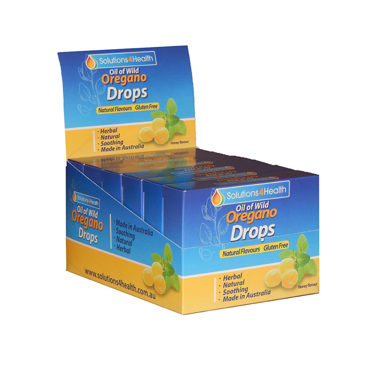 Solutions 4 Health Oil of Wild Oregano Lozenge Drops Honey Flavour 12 Pack(Pack of 6) - Cutprice Online