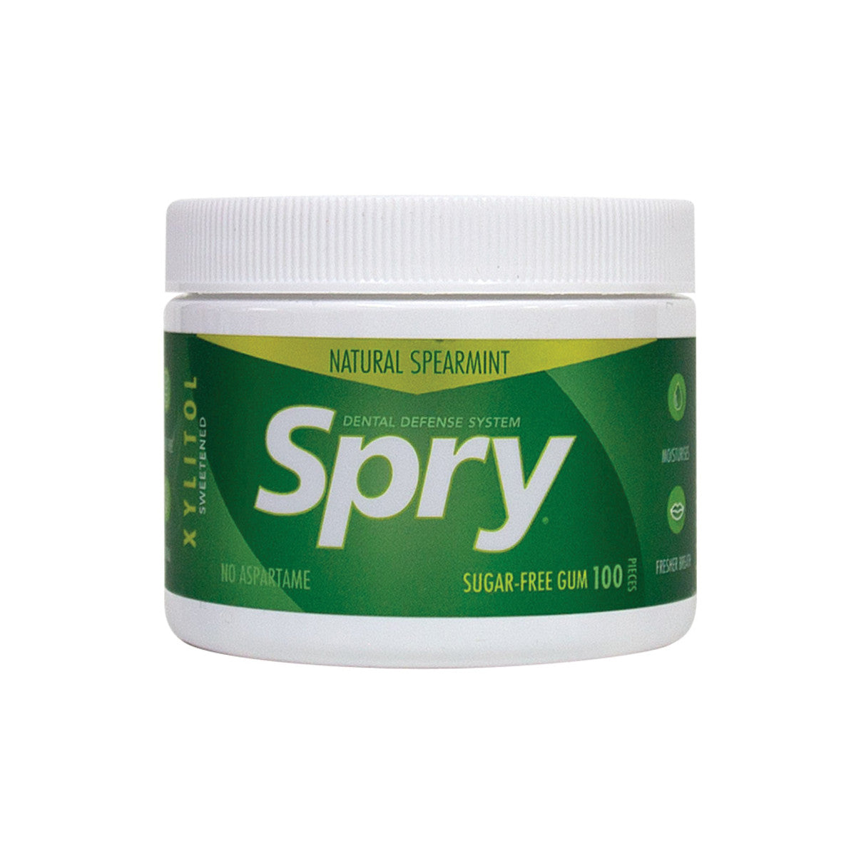 Spry Xylitol Sweetened Sugar-Free Chewing Gum Spearmint Tub x 100 Pieces - Cutprice Online