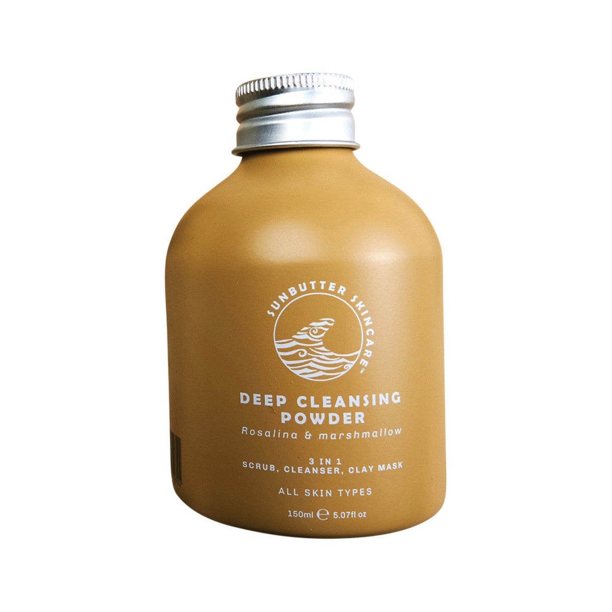 SunButter Skincare Deep Cleansing Powder Rosalina & Marshmallow 3 in 1 Scrub, Cleanser, Clay Mask 150ml - Cutprice Online