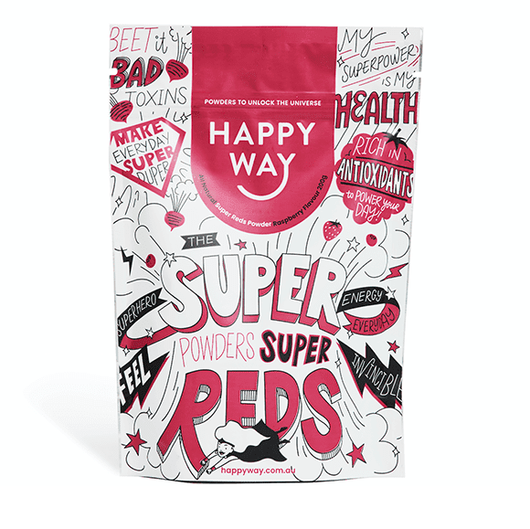 HAPPY WAY Super Reds Powder Raspberry 200g HAPPY WAY