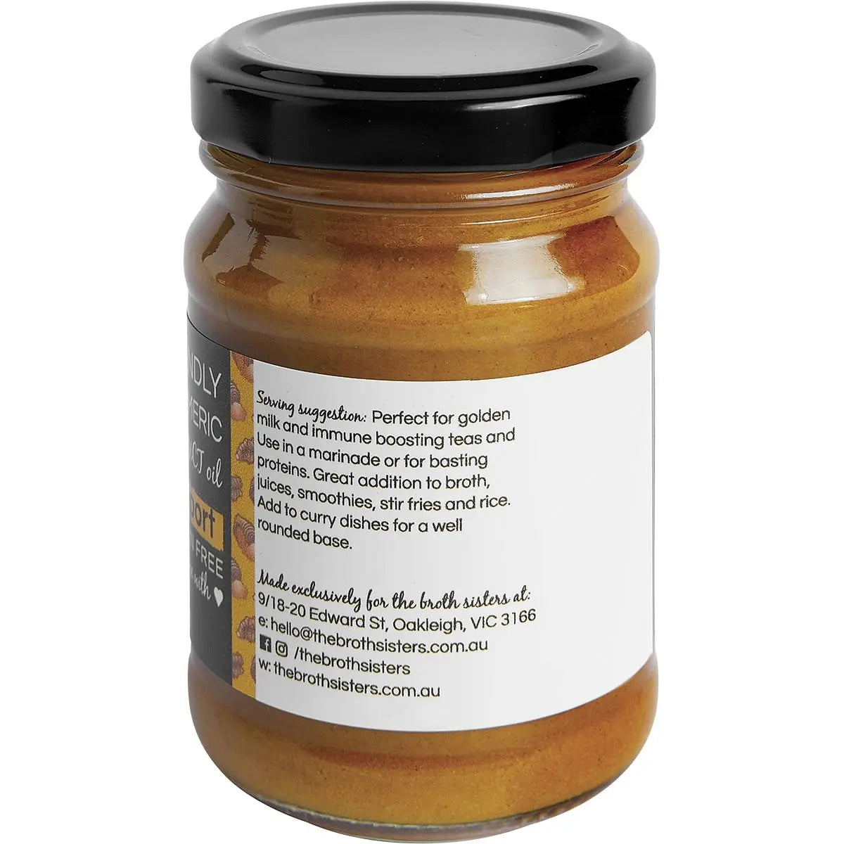 THE BROTH SISTERS Activated Turmeric & Ginger Paste With MCT Oil 170g THE BROTH SISTERS