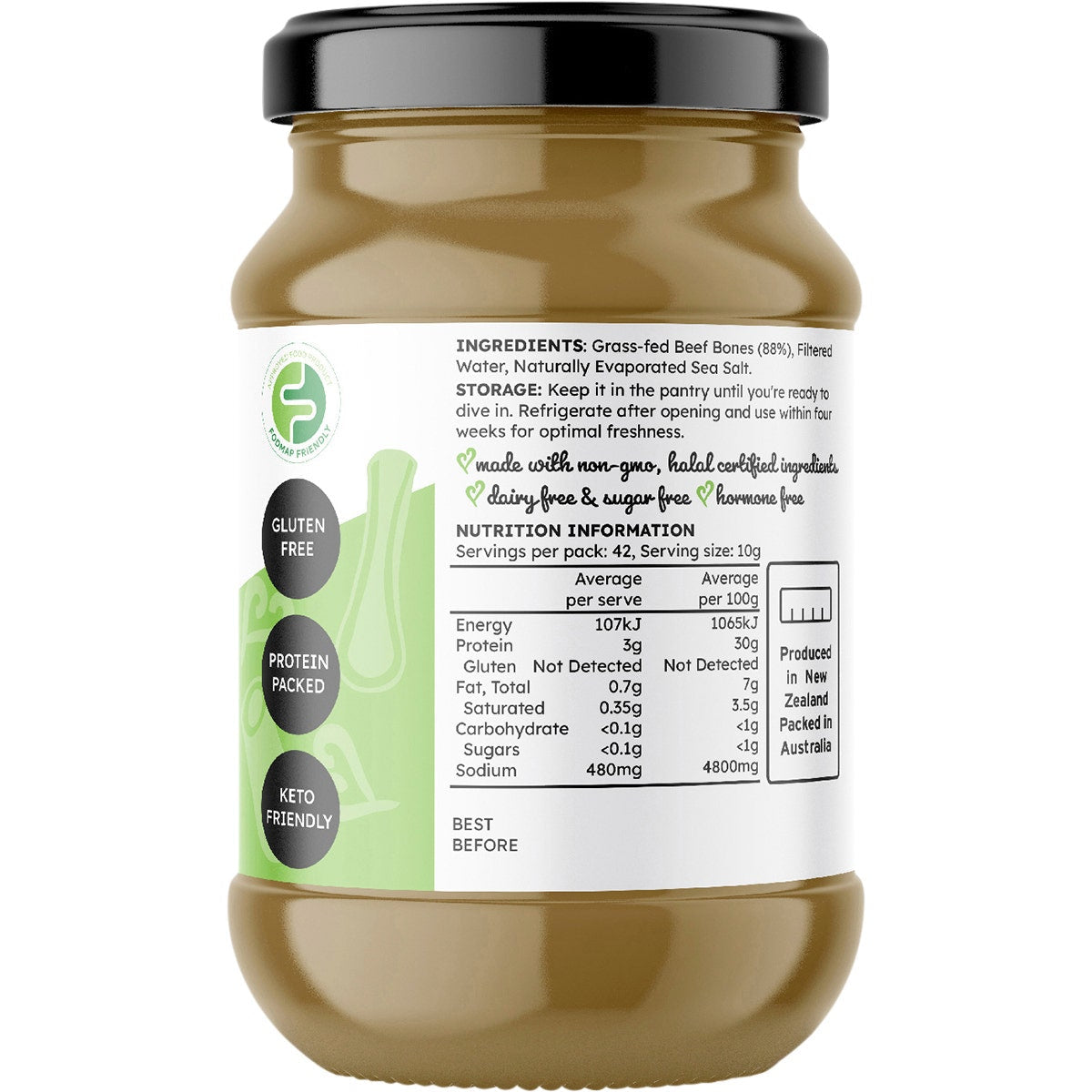 The Broth Sisters Beef Bone Broth Concentrate Natural 420g - Cutprice Online