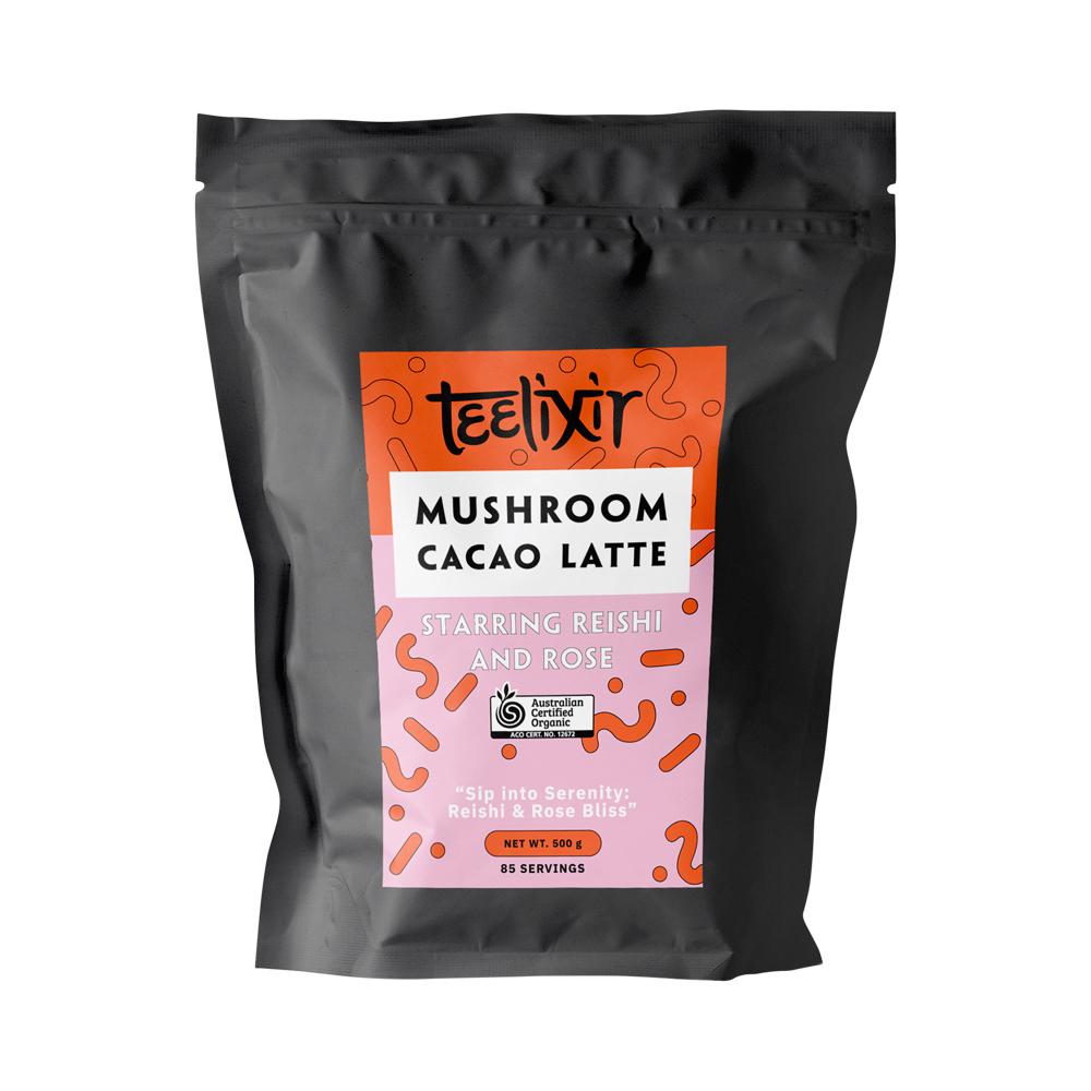 Teelixir Organic Mushroom Cacao Latte (Starring Reishi And Rose) 500G - Cutprice Online