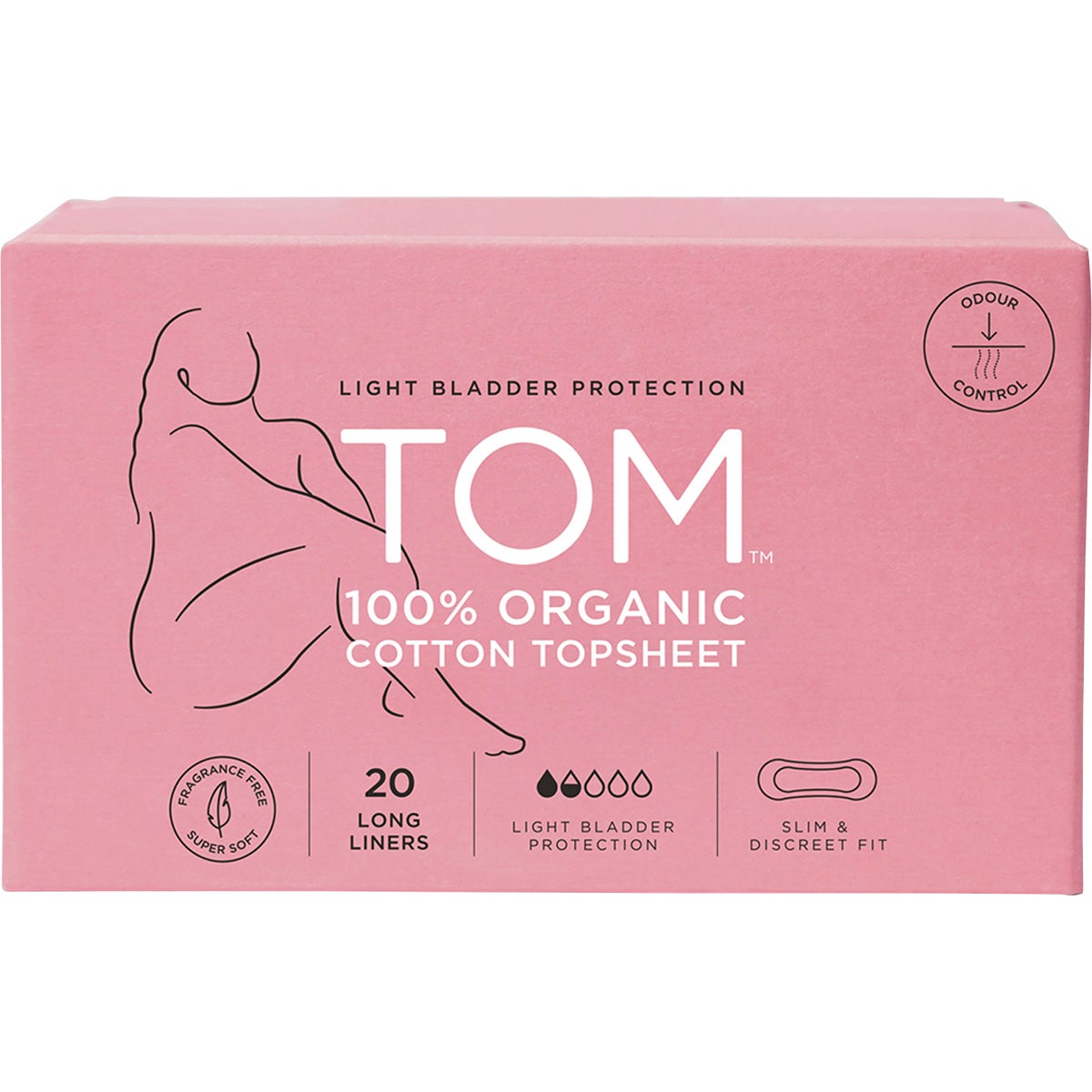 Tom Organic Liners Light Bladder Protection Long 20pk - Cutprice Online