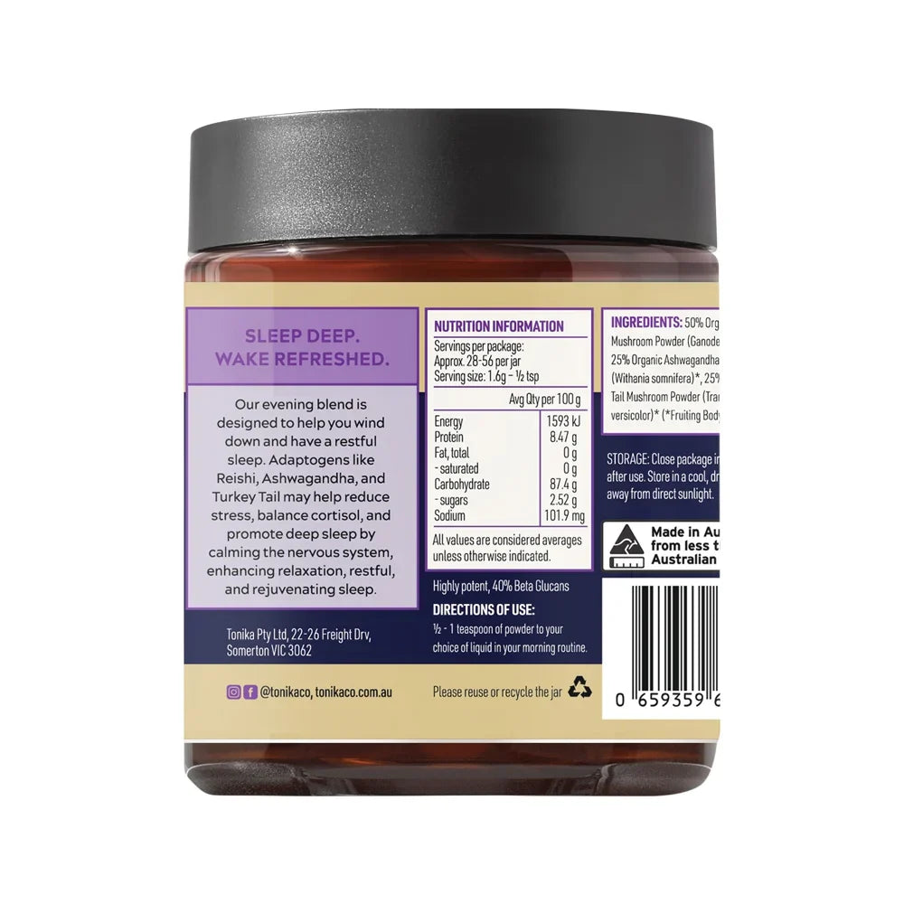 Tonika Sleep Organic Adaptogen Powder 90g - Cutprice Online