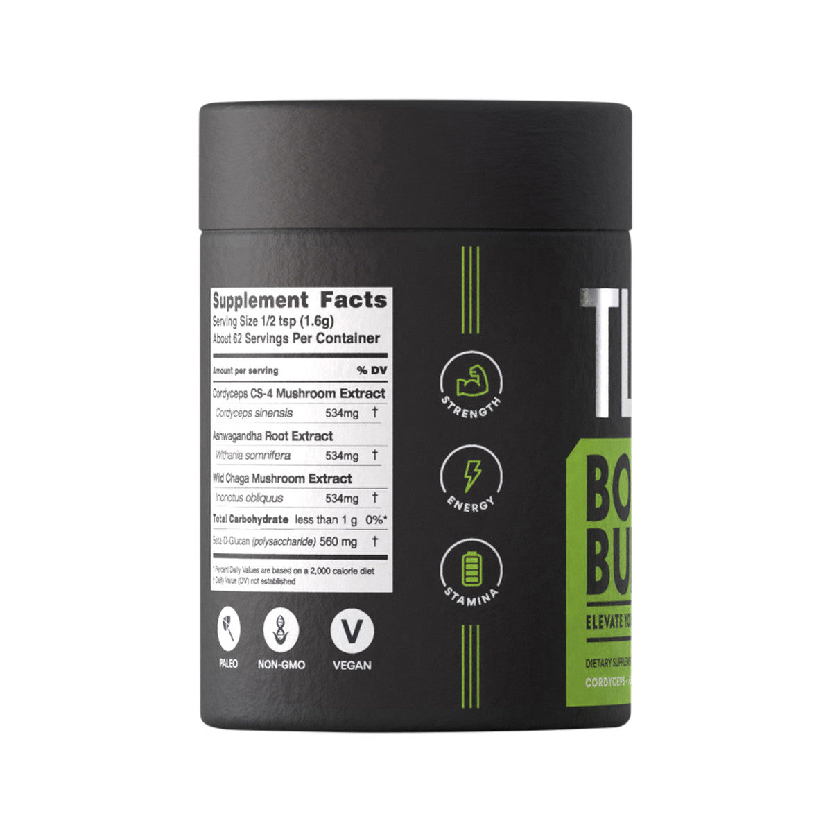 Teelixir Organic TLXR Body Build Blend (Cordyceps Ashwagandha Chaga) 100g - Cutprice Online