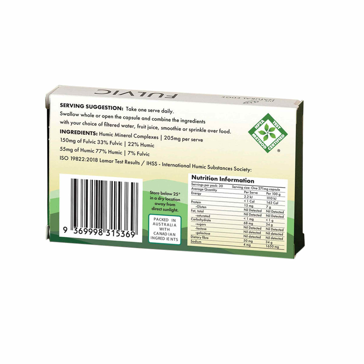 The Natural Edge Fulvic (Multi Minerals Trace Elements) 30c