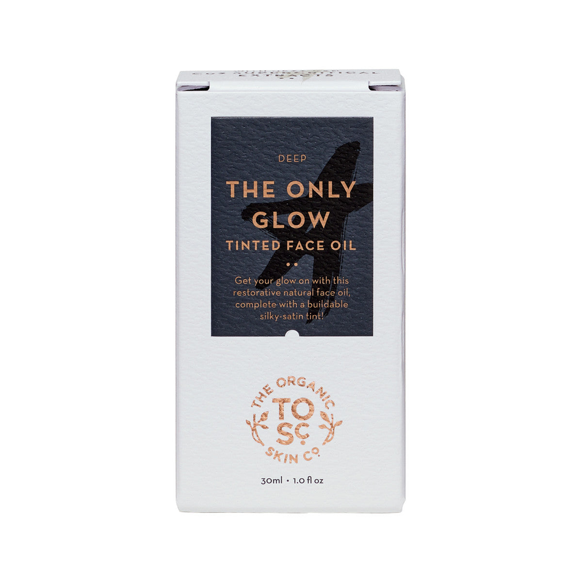 The Organic Skin Co Organic The Only Glow Tinted Face Oil Deep 30ml - Cutprice Online