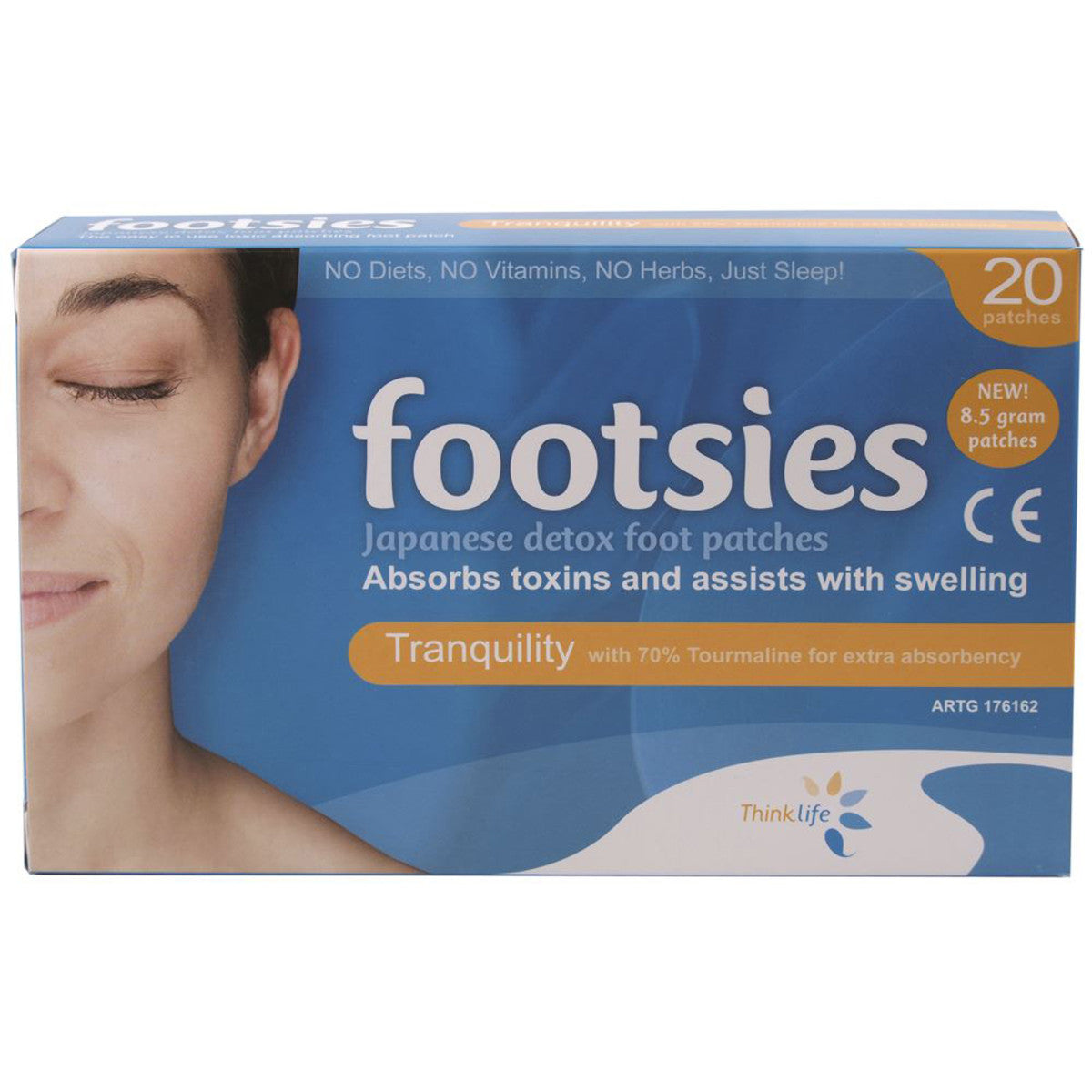 Footsies By Thinklife (Japanese Detox Foot Patches) Tranquility Patches x 20 Pack - Cutprice Online