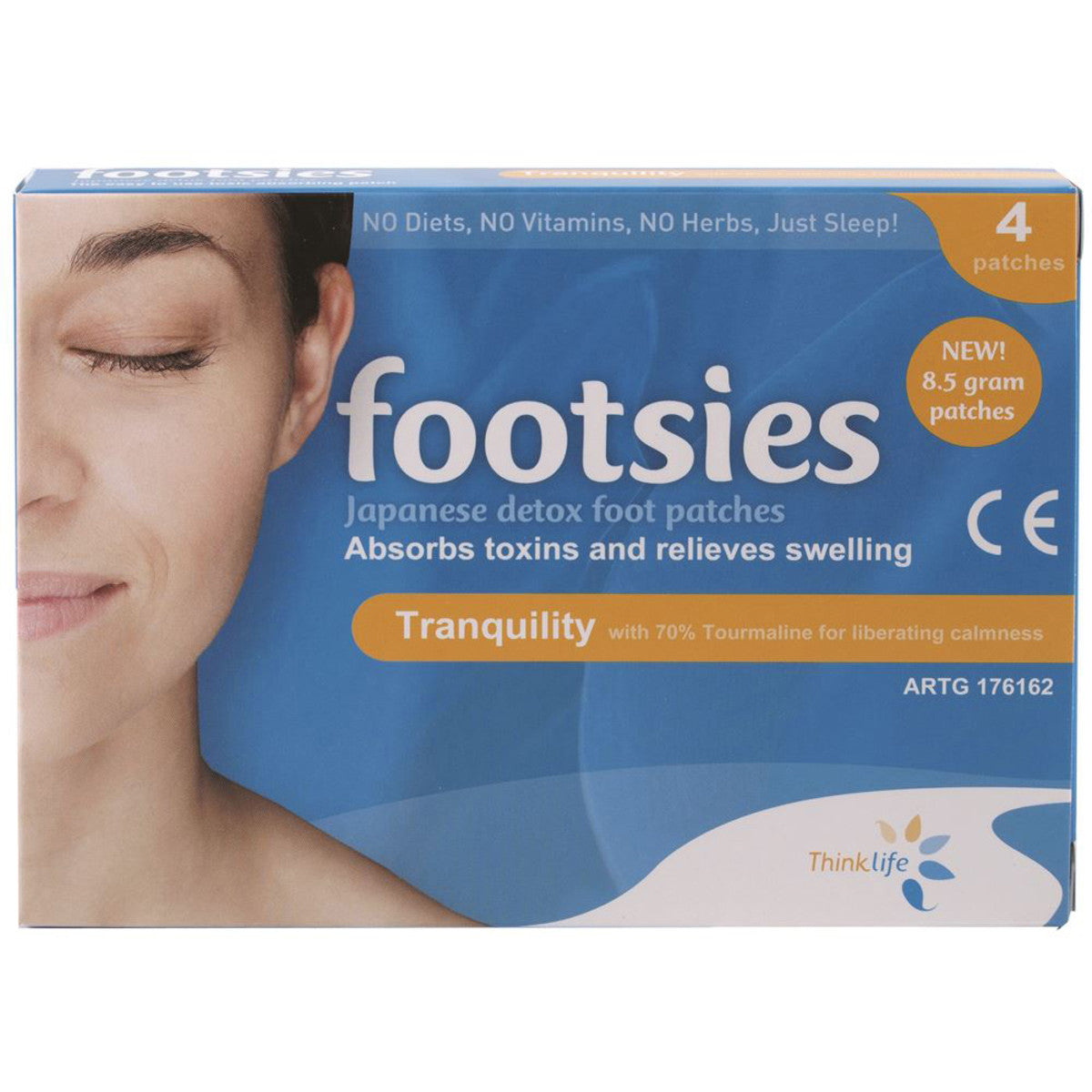 Footsies By Thinklife (Japanese Detox Foot Patches) Tranquility Patches x 4 Pack - Cutprice Online