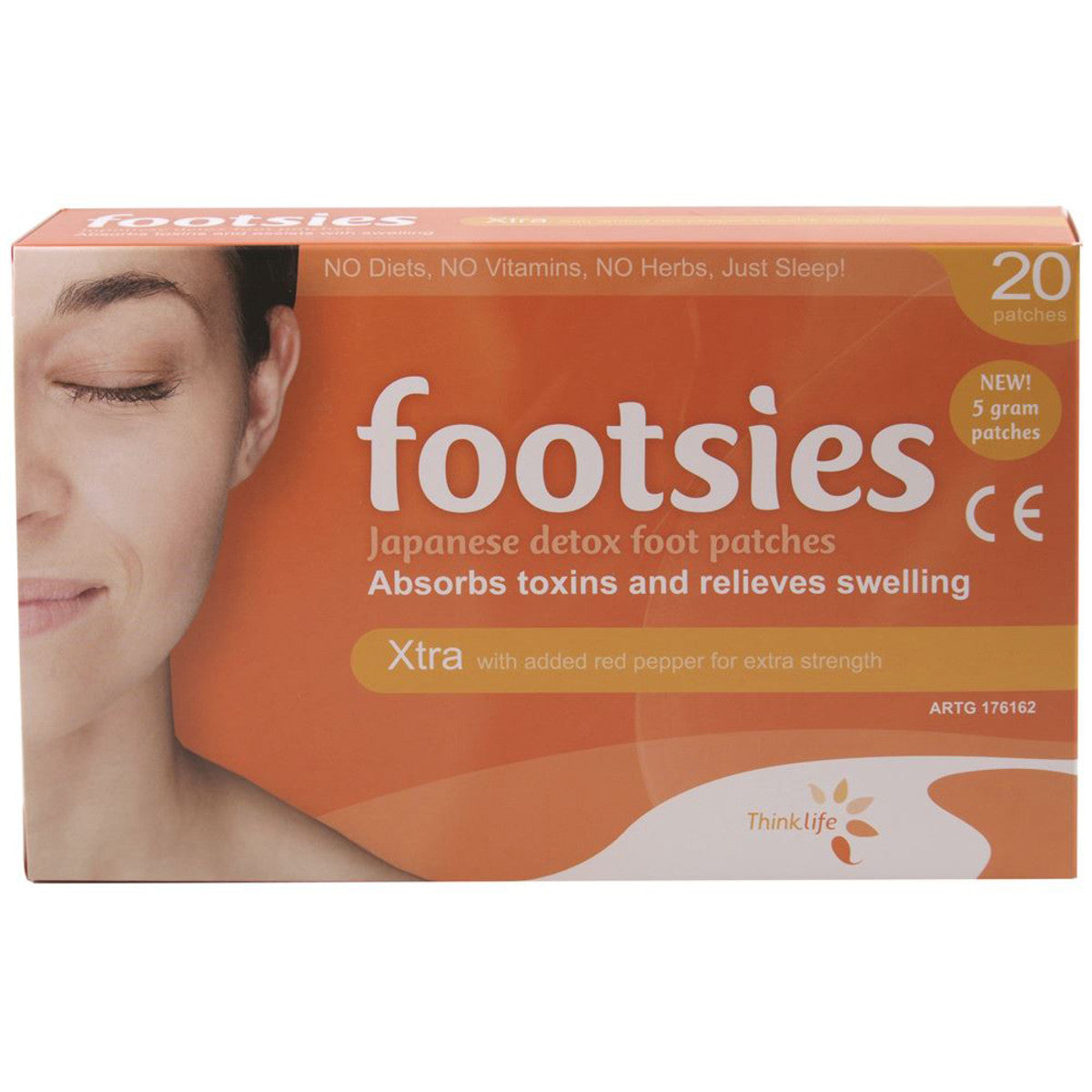 Footsies By Thinklife (Japanese Detox Foot Patches) Xtra Patches x 20 Pack - Cutprice Online