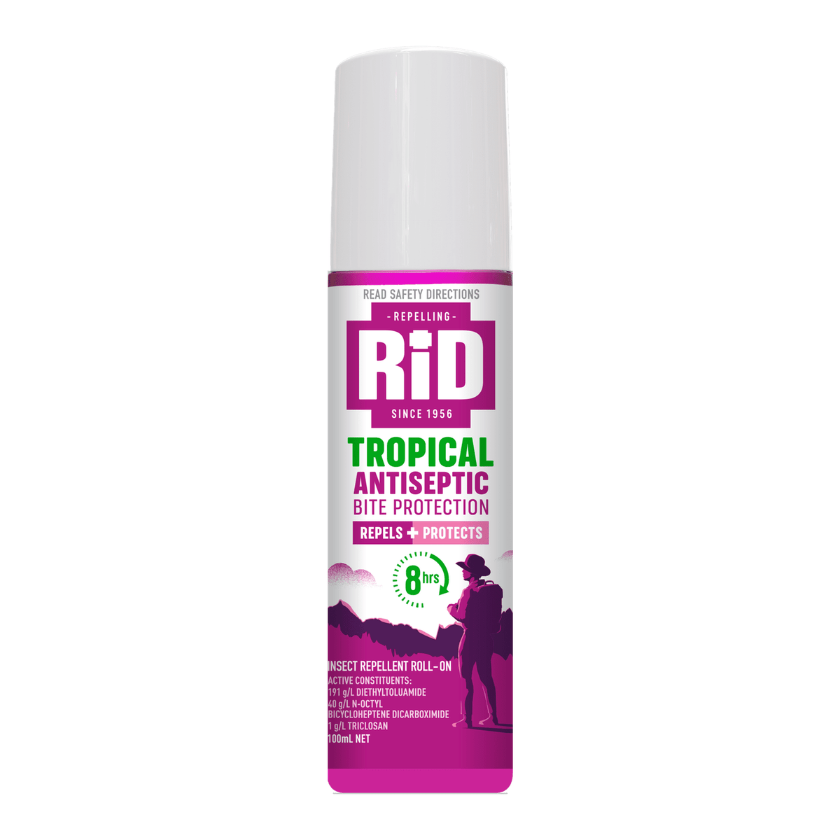 RID Medicated Insect Repellant Tropical Strength Roll On 100mL