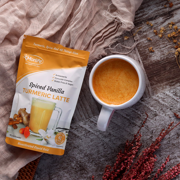 Morlife Spiced Vanilla Turmeric Latte 100g - Cutprice Online